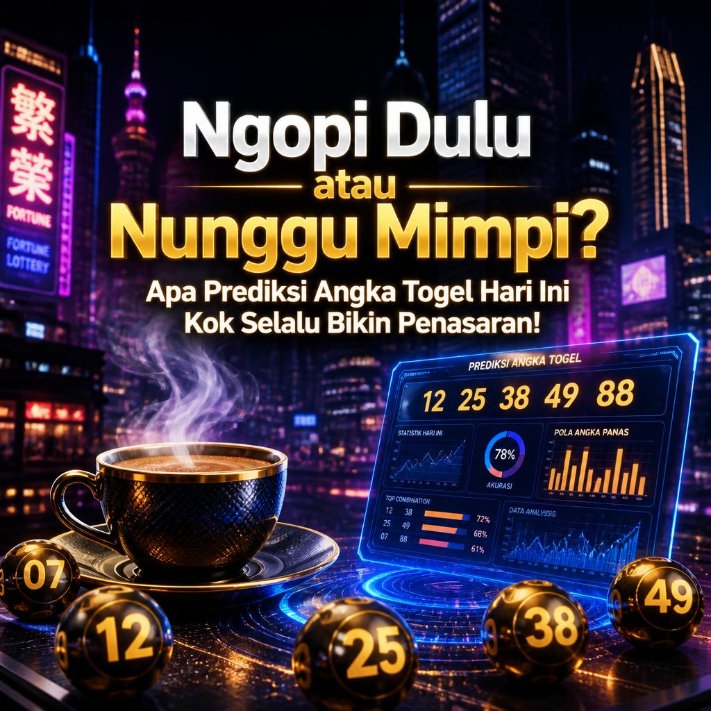 Ngopi Dulu atau Nunggu Mimpi? Apa Prediksi Angka Togel Hari Ini Kok Selalu Bikin Penasaran!